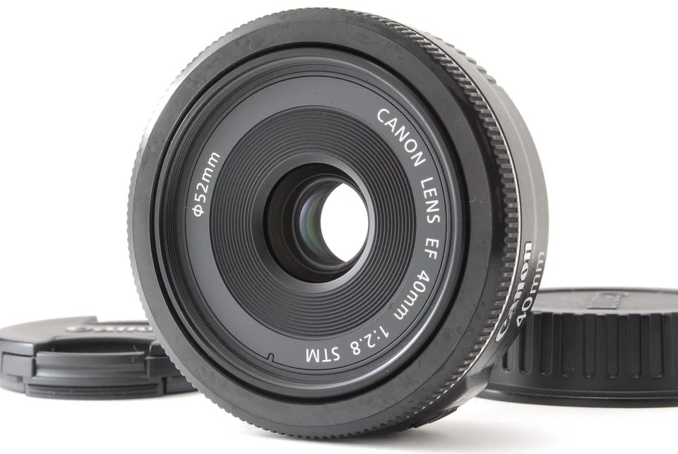[Near MINT] Canon EF 40mm f2.8 STM Macro Black AF Pancake Lens For EF From JAPAN - Image 1 of 4