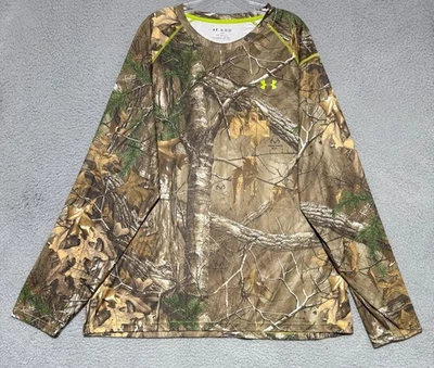 Under Armour Heat Gear Suelto RealTree Manga Larga Camisa Camuflaje Para Hombres 3XL Foto 1 de 4