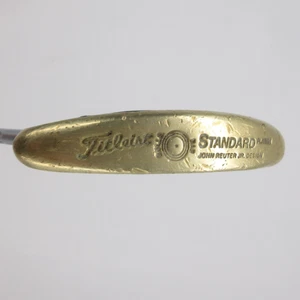 Titleist Bulls Eye John Reuter Jr Standard Brass Belly Putter RH 41" Flare Satin - Picture 1 of 7