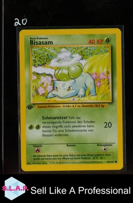 BISASAM POKEMON NON HOLO 1ST EDITION BASE SET 44/102 1999 DEUTSCH - Bild 1 von 2