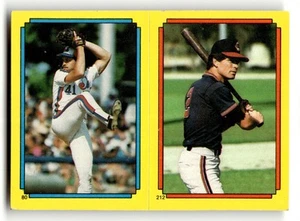 1988 Topps Stickers Neal Heaton / Brett Butler / Mark McGwire #80 / 212 - Picture 1 of 2