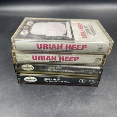 Uriah Heep Cassette Lot of 4 Salisbury Look at yourself The best  The magician - Image 1 of 4