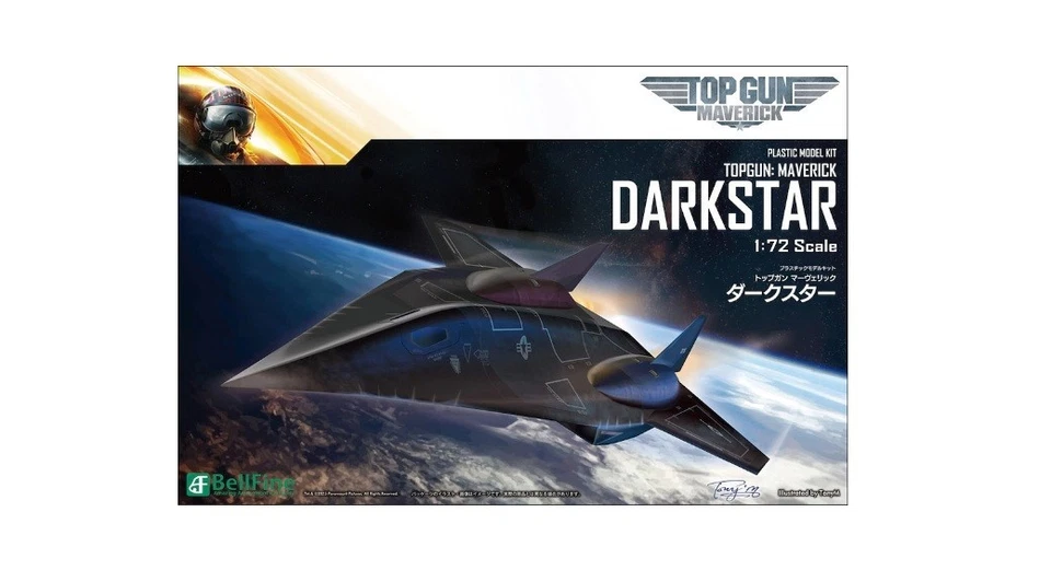 Bellfine BP023 Top Gun Maverick Dark Star 1/72 Plastic Total length 290 mm New - Image 1 of 3