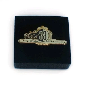 Disneyland Club 33 Gold & Black Logo - 33rd Anniversary Pin & Case ~ New In Box - Picture 1 of 10
