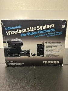 Maxon 5-Channel Wireless Mic System For Video Cameras & Camcorders Model 49-VM - Picture 1 of 2