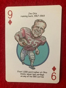 Tarjeta coleccionable/jugar Jim Otis 1967-1969 Ohio State Buckeyes - Imagen 1 de 4