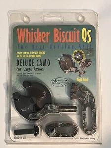CAROLINA ARCHERY WHISKER BISCUIT QS DELUXE CAMO LARGE ARROWS RH BOW ARROW REST - Picture 1 of 2