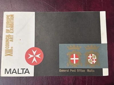 MALTA 1970 13th COUNCIL OF EUROPE ART EXHIBITION CARD FDC - Image 1 of 3