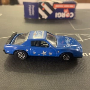 Corgi Juniors Pontiac Firebird S/E Schweppes 1:64 Diecast Blue Vintage 1982 - Picture 1 of 6