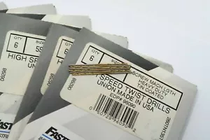 6 pezzi FASTENAL #53 Trapano a vite lunghezza stub resistente rivestito in TiN USA - Foto 1 di 2