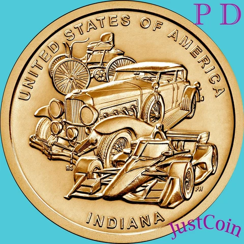 2023 P&D INDIANA (IN) INNOVATION TWO UNCIRCULATED DOLLARS SET Cover