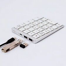 (Silvery White) Numeric Keyboard Portable Slim Input Devices For Laptop
