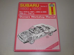 Subaru 1600 & 1800 Series 2 1977 to 1987 Classic Haynes Owners Workshop Manual - Picture 1 of 4