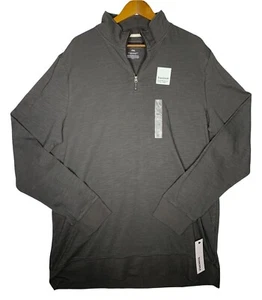 Sonoma Mens Sweatshirt Gray Long Sleeves 1/4 Zip Pullover Size XXL - Picture 1 of 6