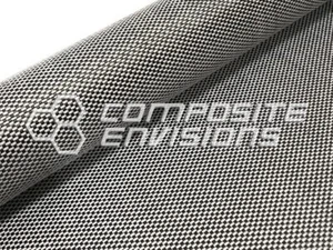 Carbon Fiber/Innegra Hybrid Plain Weave 3k/940d 5.19oz/176gsm-Sample - Picture 1 of 1