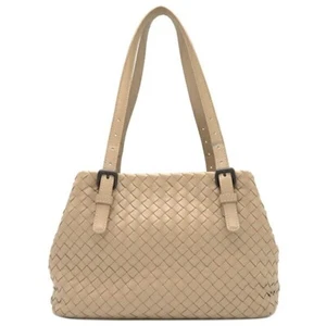 Bottega Veneta Intrecciato Mini Cesta Tote Bag 481709 Leather Beige Authentic - Picture 1 of 15