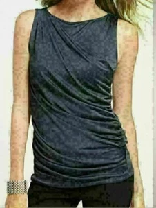 Neu mit Etikett Ann Taylor violett blau gerafft drapiert Damen Bluse Shell Top Gr. XS P, SP - Bild 1 von 5