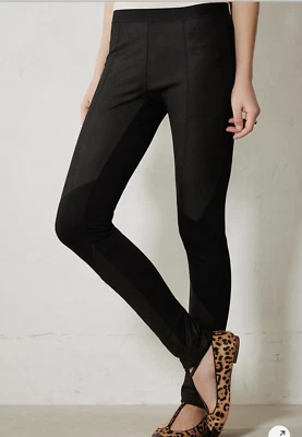 $228 Leggings Ponte Para Mujer La Fee Verte Cuero Real Negros Cómodos Talla Pequeña Foto 1 de 4