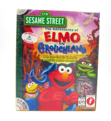 NEW SEALED The Adventures of Elmo in Grouchland Mattel PC CD-ROM Game 1999 - Image 1 of 4