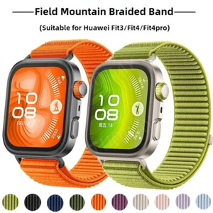 Sports Nylon Strap For Huawei Watch Fit 3/Fit 4/Fit 4 Pro Replacement Wrist Band - Picture 1 of 25