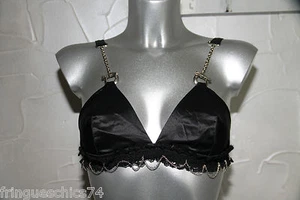 luxueux bra soutien gorge soie chainette NAUGHTY JANET T 85 à 95 (M) valeur 125€ - Picture 1 of 4