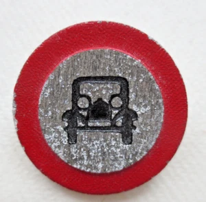 Altes Verkehrsverbot für Kraftwagen / Pin 20er - 30er Jahre - Bild 1 von 2