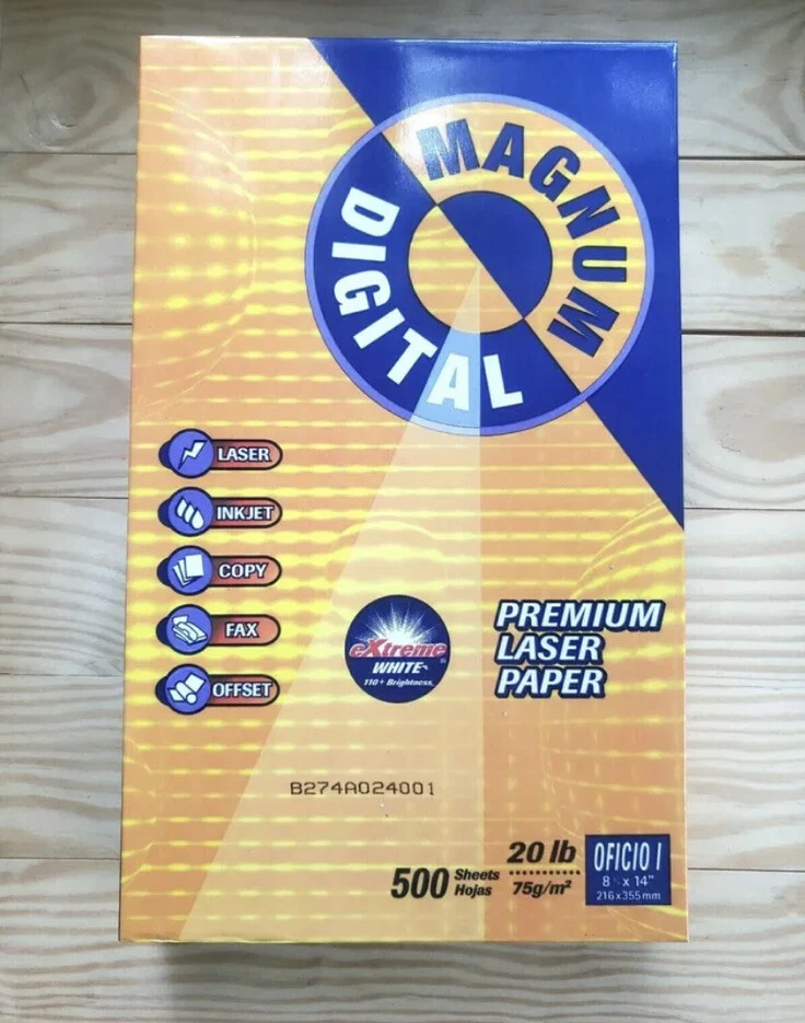 Magnum Digital Premium Laser Paper 110 Bright 8x14 - Image 1 of 2