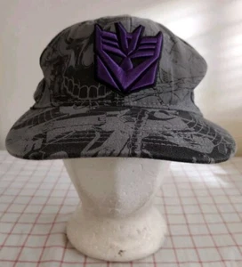 Cappello Berretto Transformers Decepticons Hasbro Grigio Viola Uomo Taglia Unica Ricamato - Foto 1 di 6