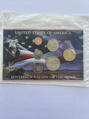 United States Of America Sovereign Nation Of The Sioux 6 Coin Set - Image 1 of 3