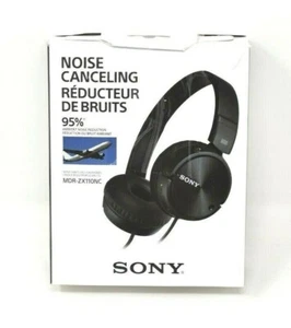Sony Black MDR-XZX110NC Noise Cancelling Headphones On-Ear - Open Box - Picture 1 of 6