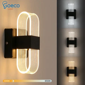 3-in-1 LED Wall Lights Modern 3Colors Light Wall Lamp Bedroom 12W Indoor Hallway - Picture 1 of 14