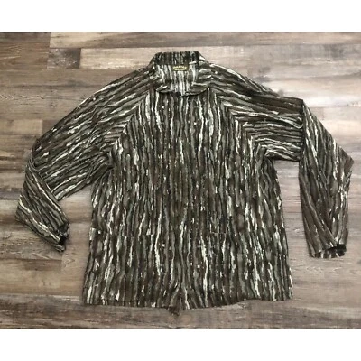 Vtg Spartan Realtree Mens Large Camo 1/4 Zip Long Sleeve Shirt - Image 1 of 4