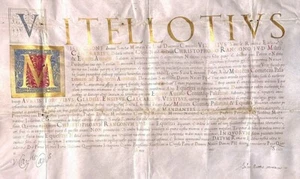 Papal Document Conferring Honors - Picture 1 of 3