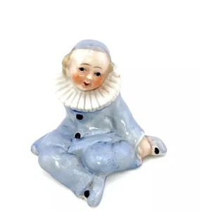 Insegna Pace Vintage Porcellana Pierrot Clown Maruyama Toki Anni 20 - 30 Giappone - Foto 1 di 7