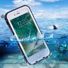  For Apple iPhone 7 Waterproof Case Full-body Rugged Cover White