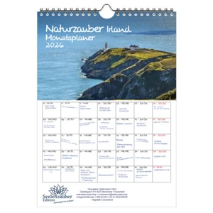 Naturzauber Irland Planer DIN A4 Kalender für 2026 Natur Reise Land Urlaub - See - Bild 1 von 1