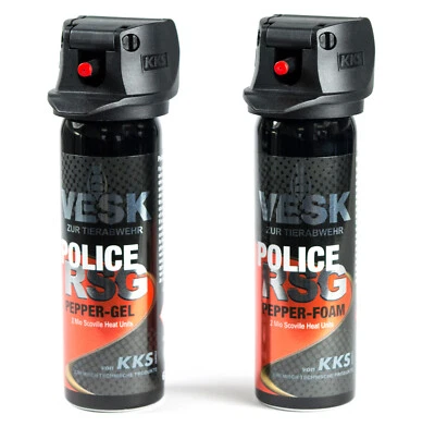 SECURITY-DISCOUNT Pfefferspray "Police RSG" Gel oder Schaum - 63 ml