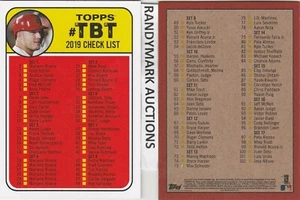 Mike Trout LOS ANGELES ANGELS TOPPS 2019 THROWBACK CHECKLIST 1969 STYLE TBT 1153 - Picture 1 of 2