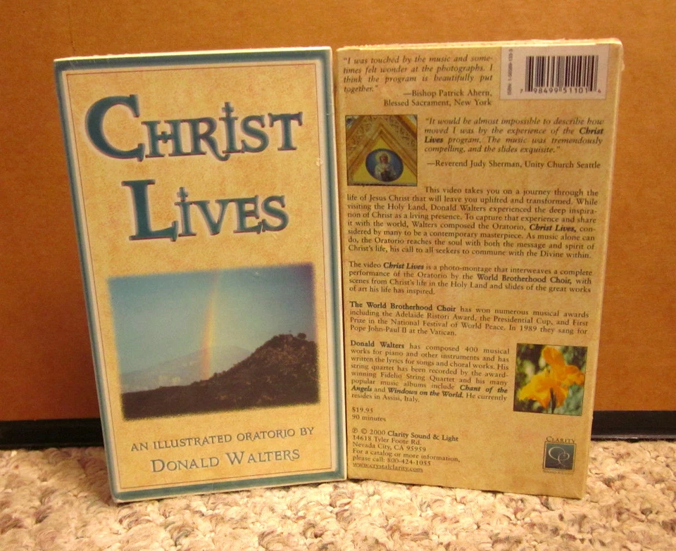 CHRIST LIVES neo-classical choir Holy Land 2000 NEW photo montage Donald Waters - Image 1 of 1