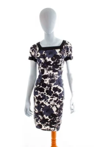 Vintage Original 50er Vestido Tubo Negro Blanco Estilo Rockabella Elegante 38 40 - Imagen 1 de 6