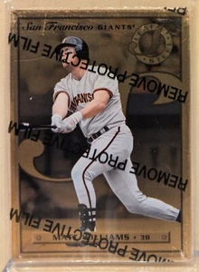 1996 Leaf Preferred Steel GOLD PROMO SAMPLE #26 Matt Williams RARE REAL METAL - Picture 1 of 2