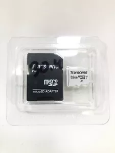 32GB Transcend 300S microSDHC UHS-I CL10 Memory Card with SD Adapter BUNDLE OF 2 - Picture 1 of 3