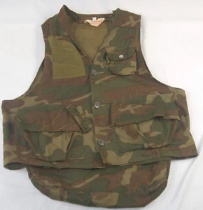 Vintage Storm-Pruf Men's Large Camo Hunting Shooting Vest w/ Game Pocket #H1115 - Picture 1 of 1