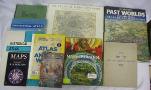 Cartography Historical Maps Map Making 10 Book Lot Atlas Ancient Modern - Picture 1 of 18