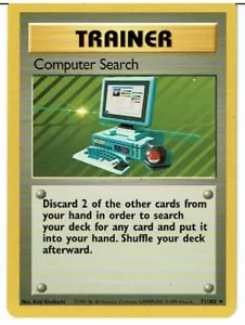 Pokemon Base Set 1 Rare Computer Suche 71/102 LP - Bild 1 von 1