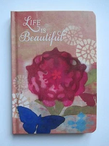 OBOT Life is beautiful HARD COVER JOURNAL blank book diary dream gratitude - Picture 1 of 3