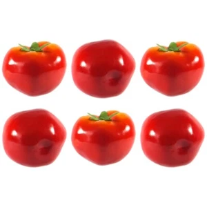 6er Pack Künstliche Tomate Rot Kunststoff Gemüse Tomaten Kunstgemüse Tomate - Bild 1 von 4