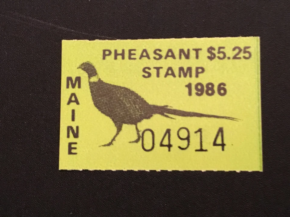 ICOLLECTZONE  US Maine 1986 Pheasant Stamp VF NH - Image 1 of 1