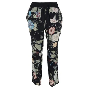 Pantaloni Gucci con coulisse e stampa floreale in seta multicolore - Foto 1 di 3