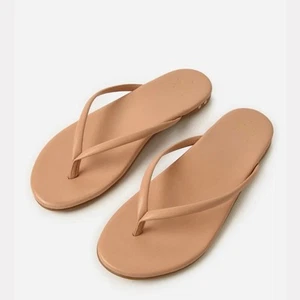 NEW Beek 'Sunbeam' Flip Flop Sandal US 5 Nude Leather - Picture 1 of 9